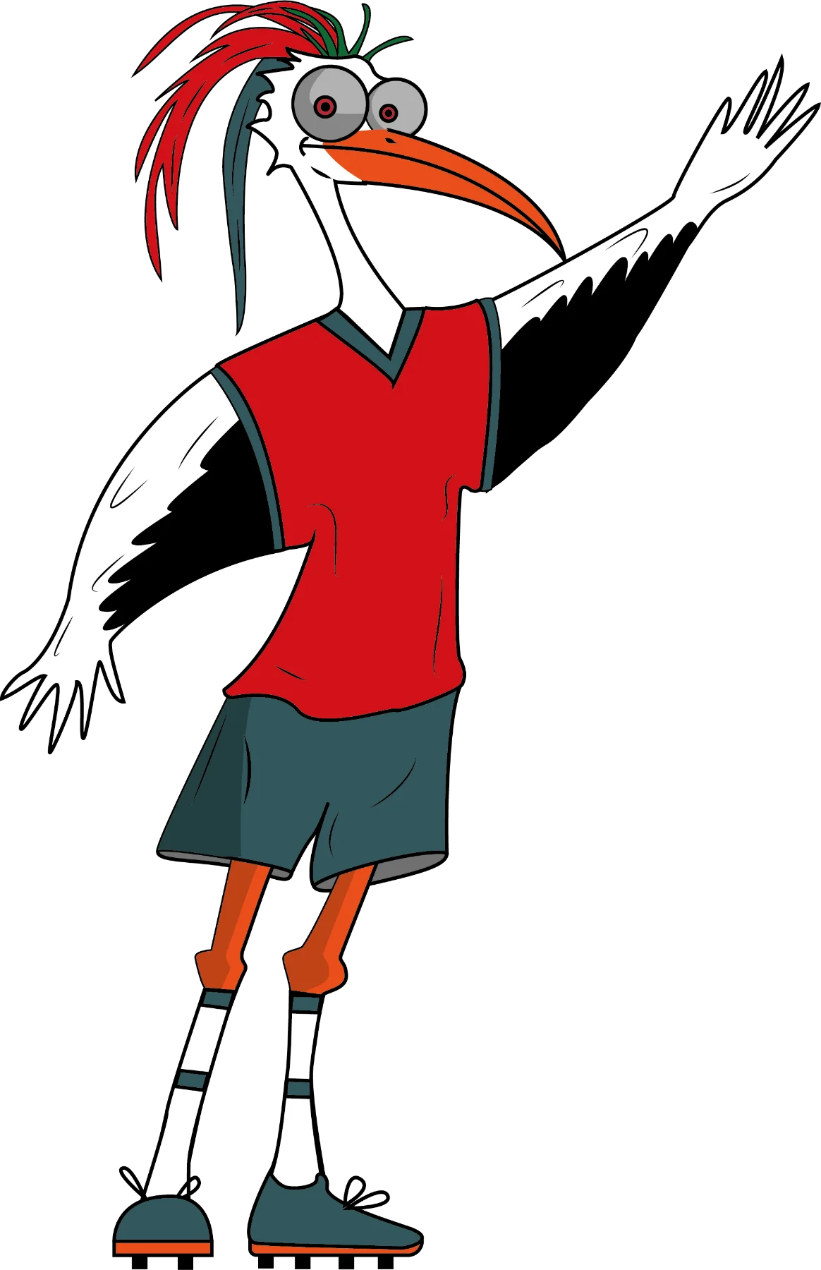 Trifli, la cigüeña mascota del Mundial 2030